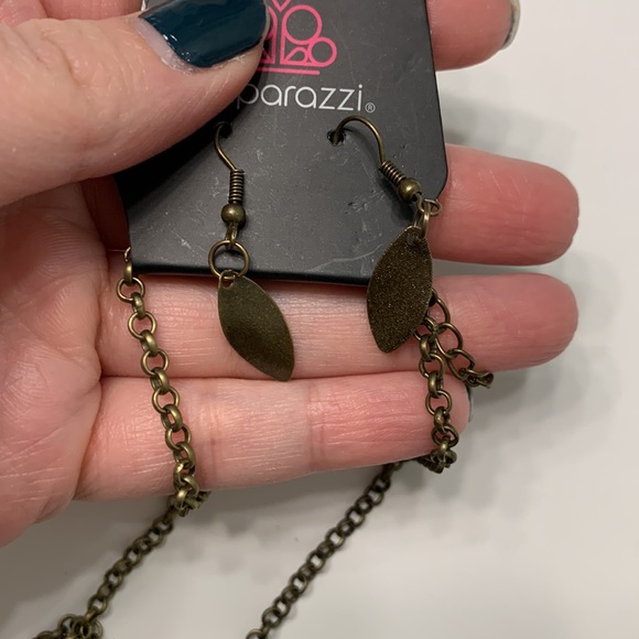 NWOT Summer Soul Brass Necklace w/ Earrings - Picture 6 of 6